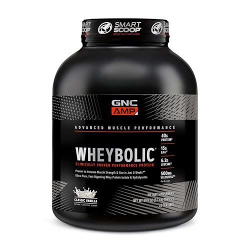 GNC AMP Wheybolic Whey Protein Powder Isolate with BCAA