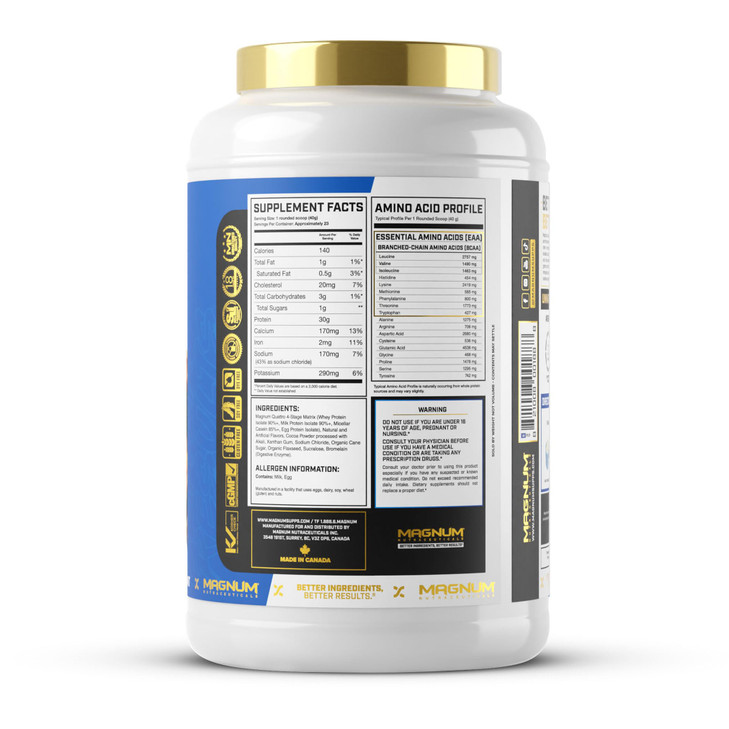 Magnum Nutraceuticals Quattro Whey Protein Powder, Chocolate Love 2lb