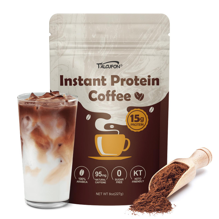 TALCUFON Premium Protein Coffee, Just Whey Protein & 100% Arabica Coffee, Zero