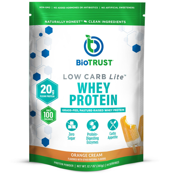 BioTrust Low Carb Lite, 20 Grams of Grass-Fed Whey Protein Isolate, 100