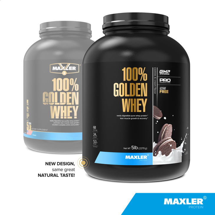 Maxler 100% Golden Whey Protein - 24g of Protein per Serving