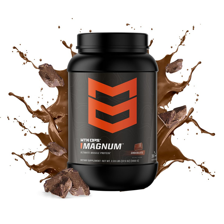 MTN OPS Magnum Chocolate Protein Powder, 23g of Whey Isolate Protein & Milk