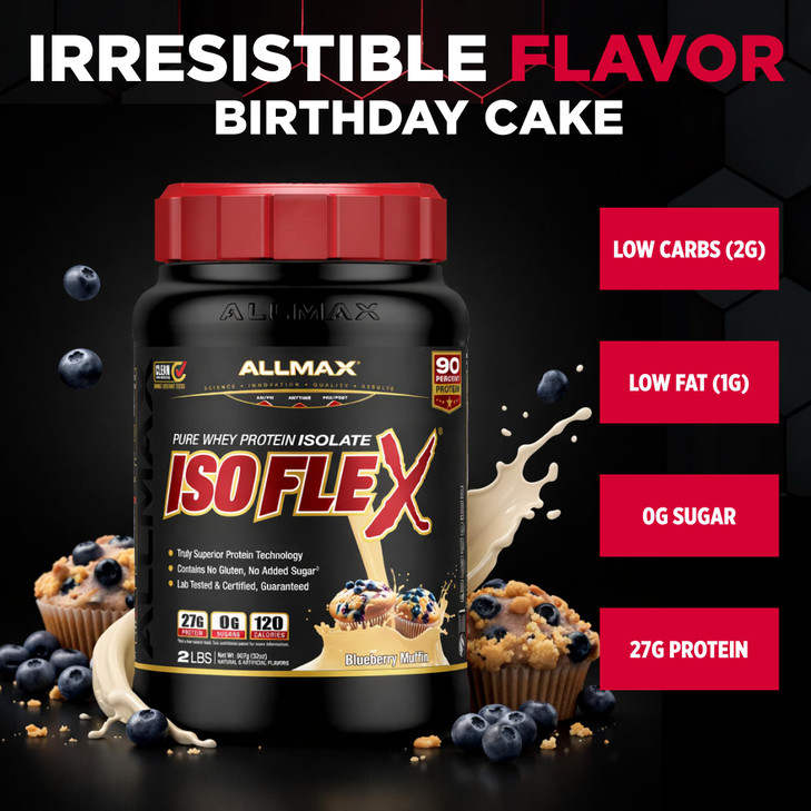ALLMAX ISOFLEX Pure Whey Isolate Protein Powder