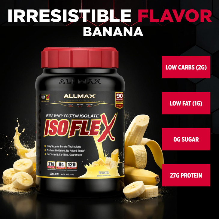 ALLMAX ISOFLEX Pure Whey Isolate Protein Powder