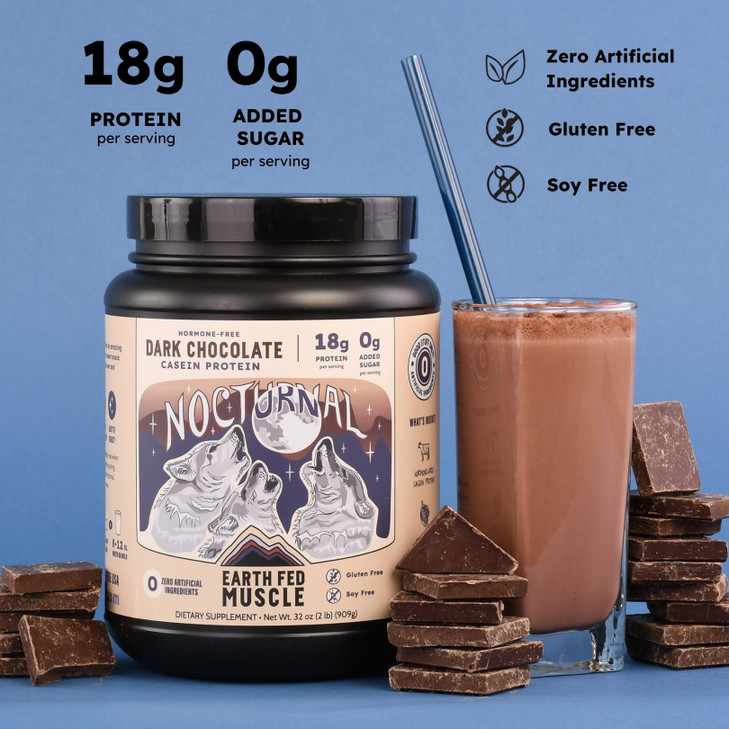 Earth Fed Muscle Nocturnal Casein Protein Powder