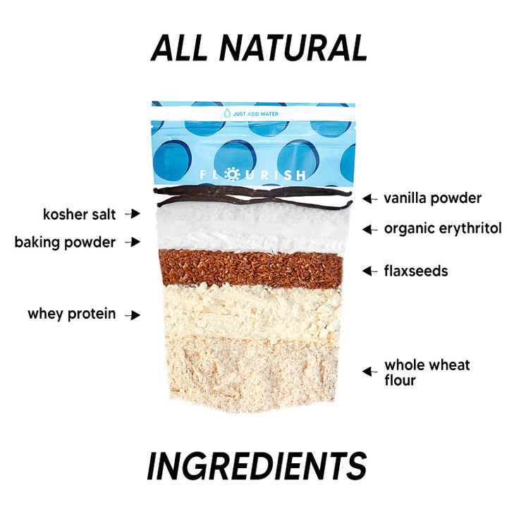 Flourish - Protein Pancake & Waffle Mix, Whey