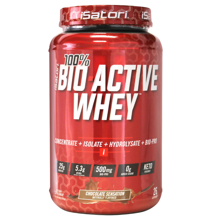 iSatori 100% Bio-Active Whey Protein, Muscle Growth & Recovery with Whey