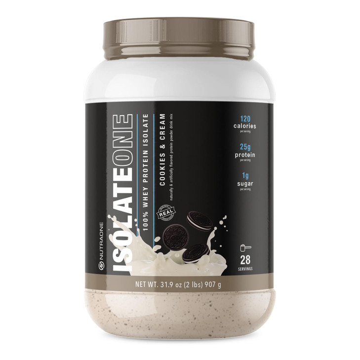 NutraOne IsolateOne Whey Isolate Protein Powder 100% Pure Whey Isolate Powder