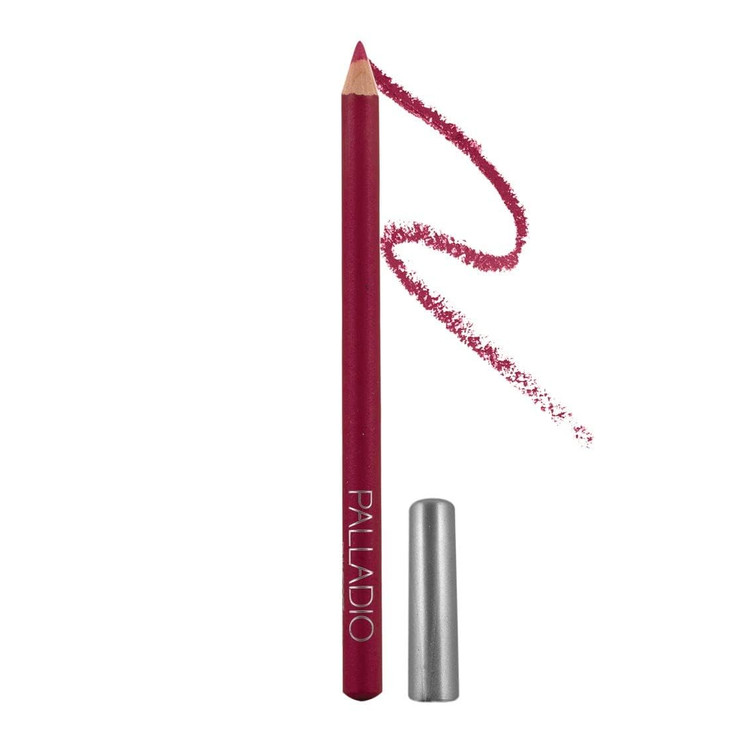 Palladio Lip Liner Pencil, Wooden, Firm yet Smooth, Perfectly Outlined Lips, Hydrating, Moisturizing, Rich Pigmented Color, Long Lasting, Pink Frost