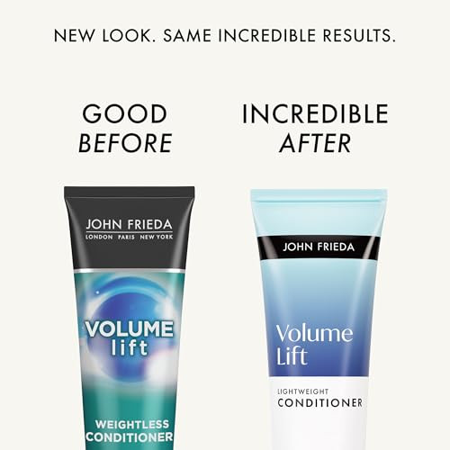 John Frieda Volume Lift Weightless Conditioner, Lightweight Volumizing Conditioner with Air-Silk Technology for Fine or Flat Hair, Adds Natural Fulln