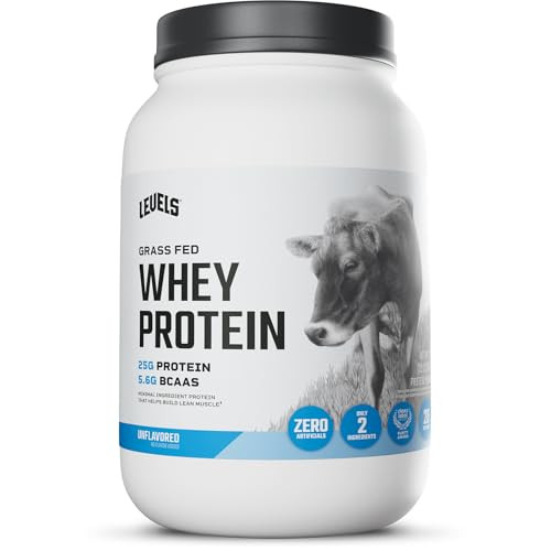 Levels Grass Fed Whey Protein Powder, No Artificials, 25G of Protein