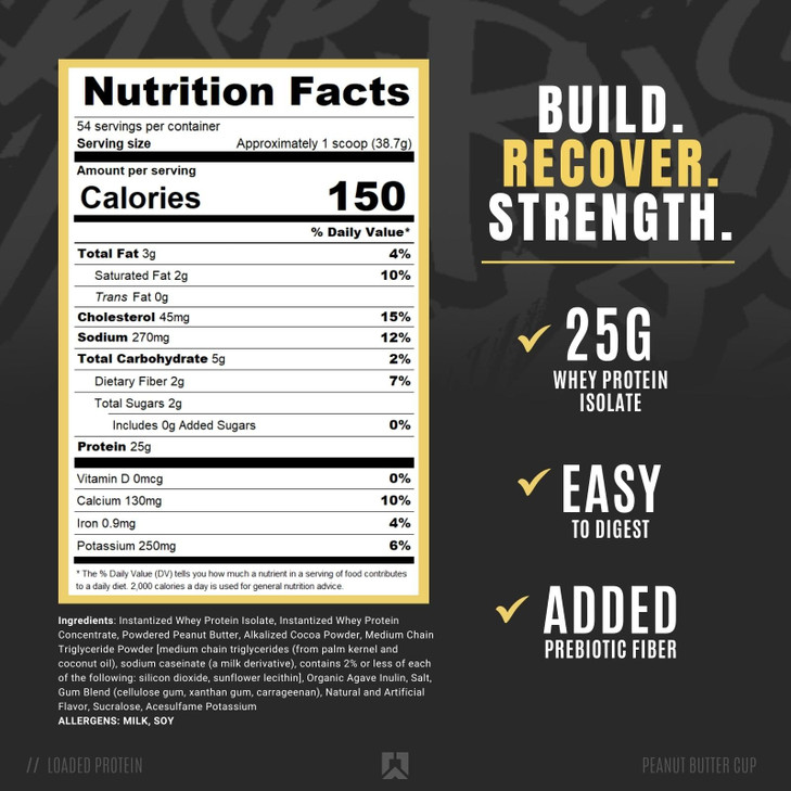 RYSE Loaded Protein Powder - Peanut Butter Cup