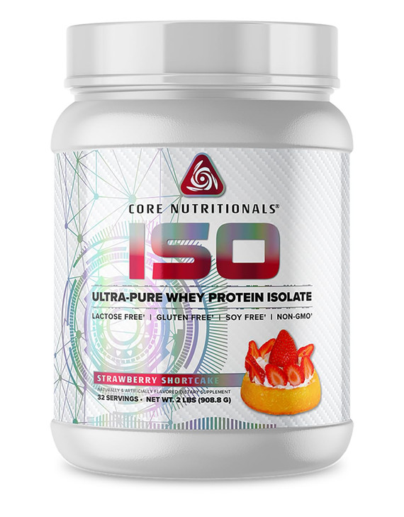 Core Nutritionals Iso Whey Protein Isolate - Lactose, Gluten, & Soy Free