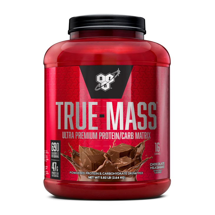 BSN TRUE-MASS Weight Gainer, Mass Gainer Protein Powder, Post Workout Muscle