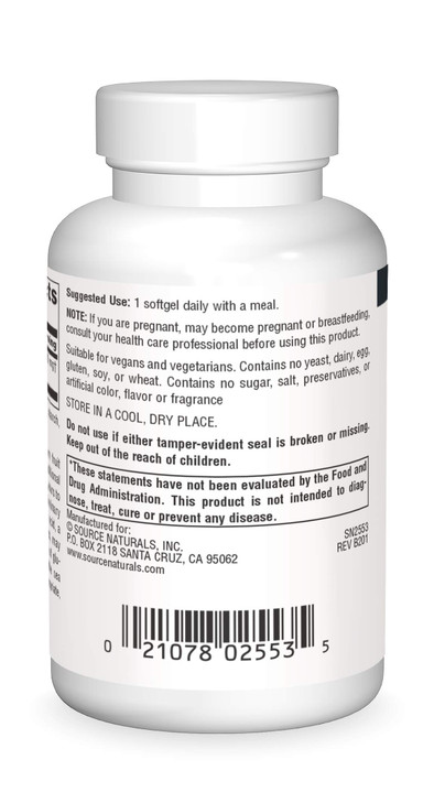 Source Naturals Omega-7 Sea Buckthorn Fruit Oil, Non-GMO, Vegan-Sourced