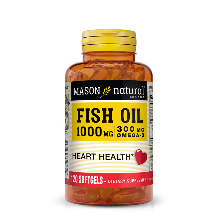 MASON NATURAL Omega-3 Fish Oil Daily Supplement, 1000mg with EPA and DHA