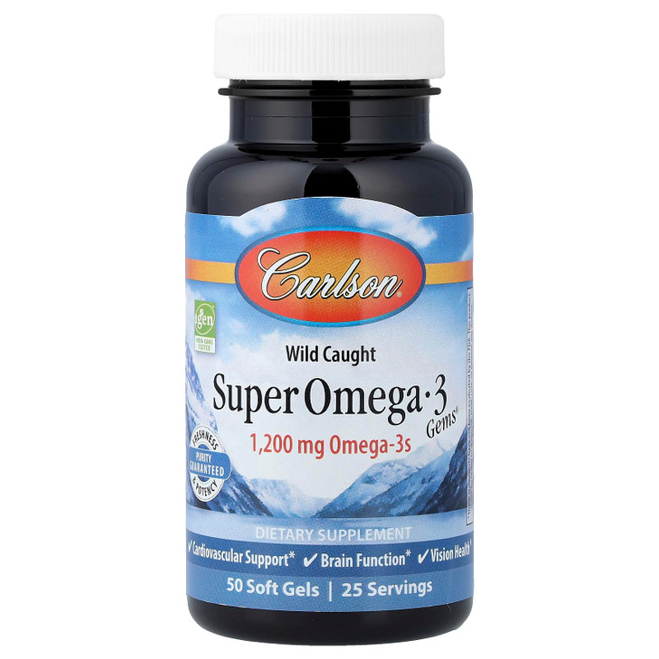 Carlson - Super Omega-3 Gems, 1200 mg Omega-3s,
