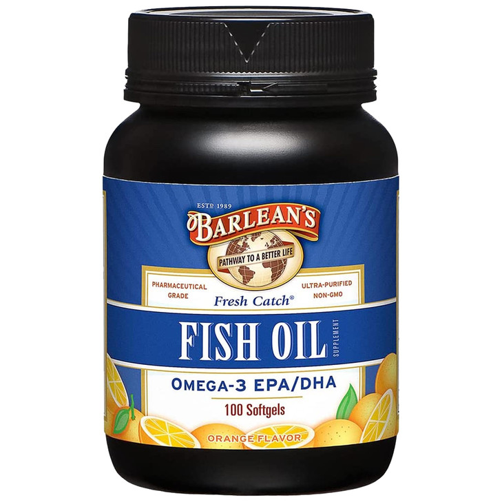 Barlean's Omega 3 Fish Oil Supplements, Supplement Softgels for Men and Women