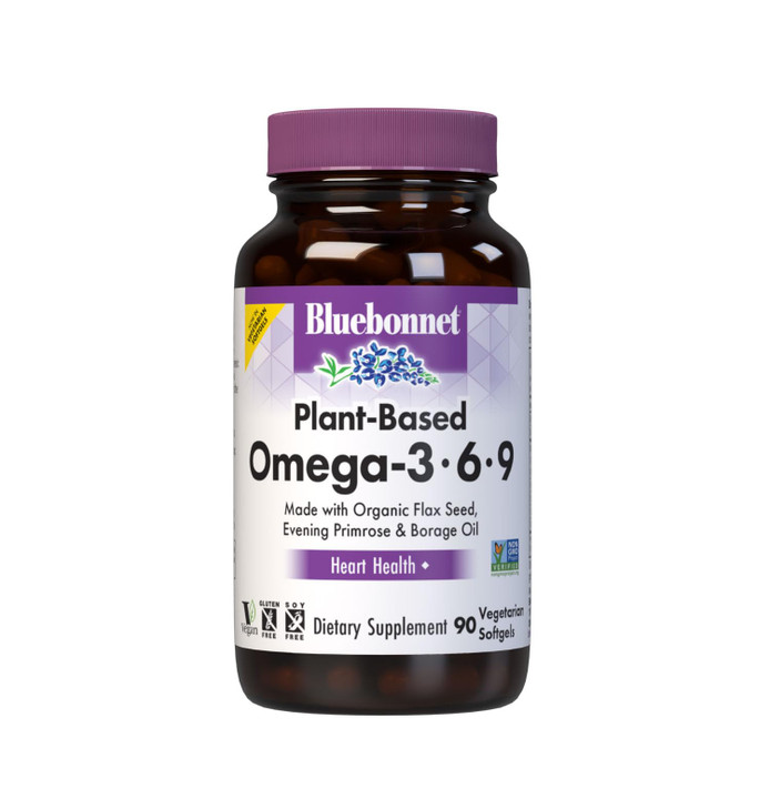 Bluebonnet Nutrition Plant Based Omega 3-6-9-1000 mg