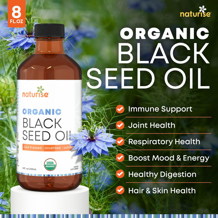Naturise - Organic Black Seed Oil (Nigella Sativa,
