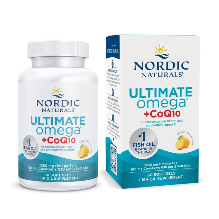 Nordic Naturals Ultimate Omega + CoQ10, Lemon