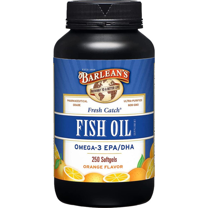 Barlean's Omega 3 Fish Oil Supplements, 600mg Fish Oil Pills with EPA & DHA