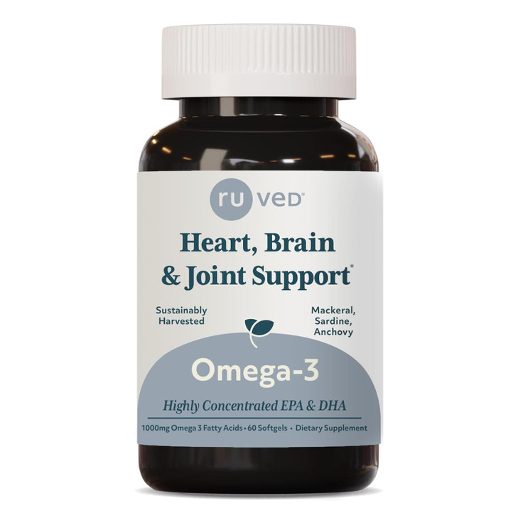 ruved Omega-3 - Omega 3 Fish Oil, 1000mg