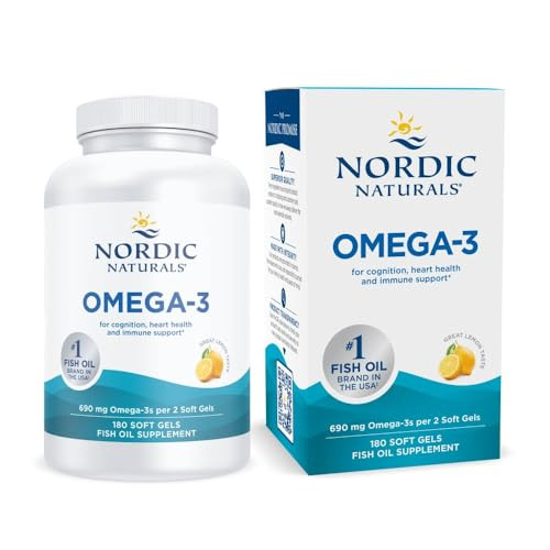 Nordic Naturals Omega-3, Lemon Flavor - 180 Soft Gels