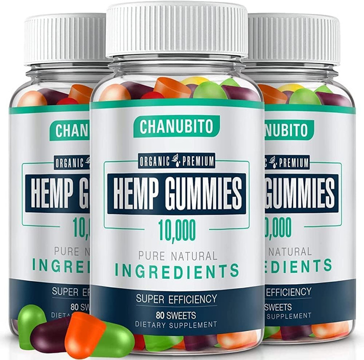 Hemp Gummies (3 Packs) Organic Omega 3 6 9 Supplement High Potency