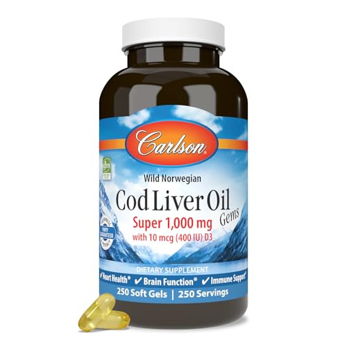 Carlson - Cod Liver Oil Gems, Super 1000
