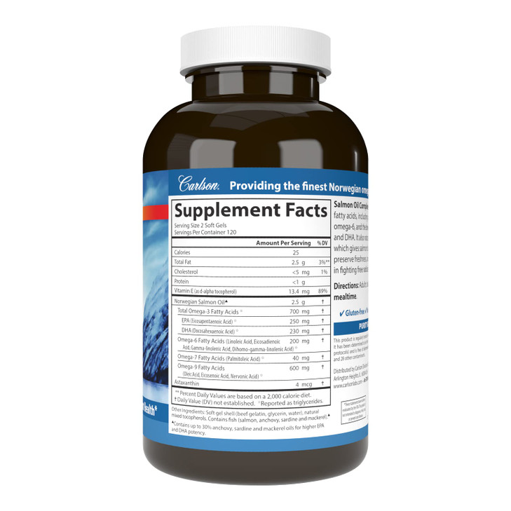 Carlson - Salmon Oil Complete, 700 mg Omega-3s