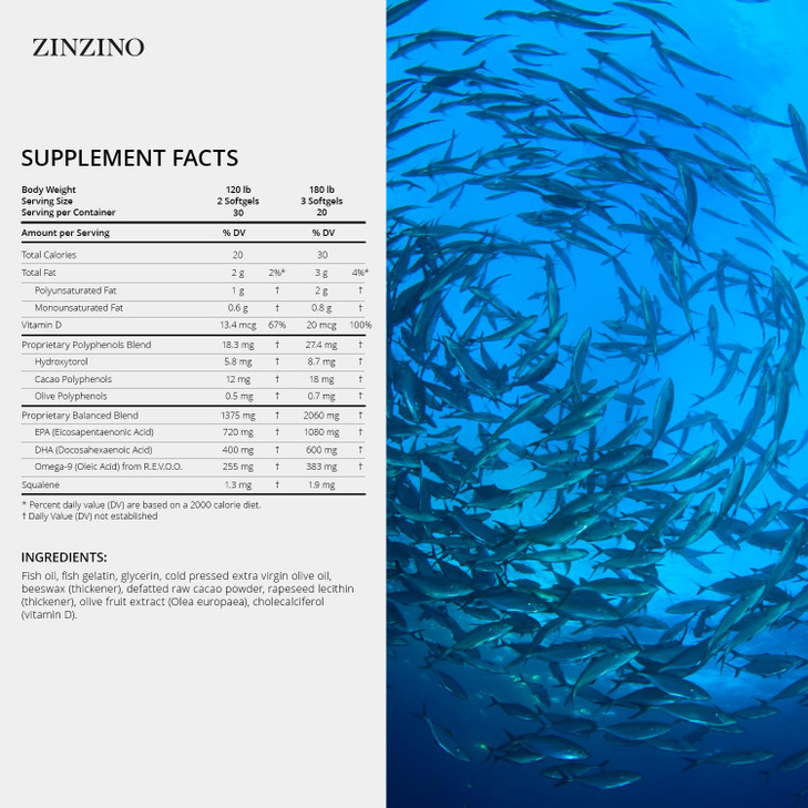 Zinzino - Essent+ Premium, Advanced Polyphenol Omega Balance