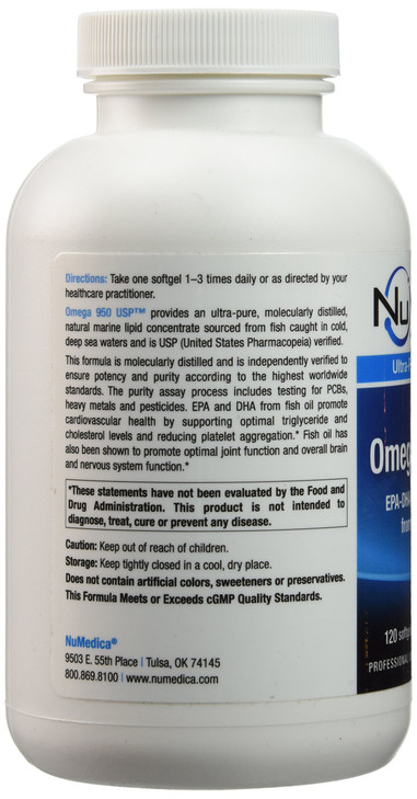Numedica- Omega 950 - 120 Softgels