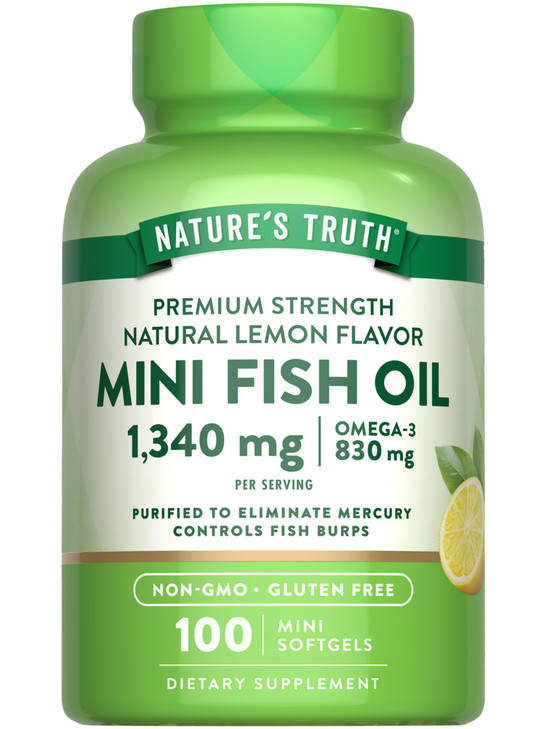 Nature's Truth Mini Fish Oil Omega 3 - 1340 mg