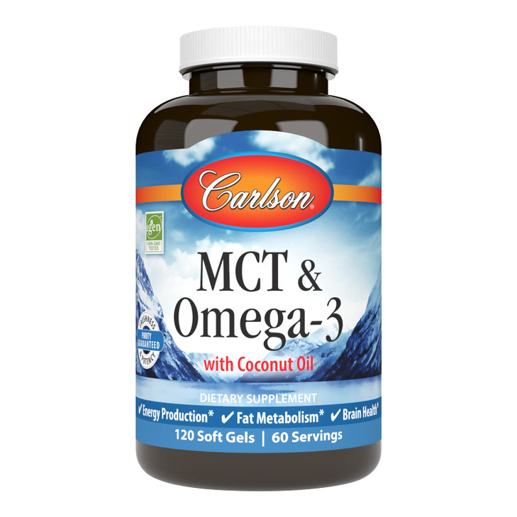 Carlson - MCT & Omega-3, Coconut Oil, Caprylic