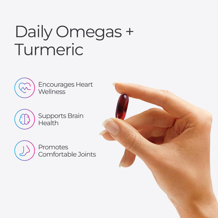 Livingood Daily Omega 3 6 9 Plus Turmeric Curcumin