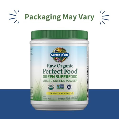 Garden of Life Raw Organic Perfect Food Green Superfood Juiced Greens Powder