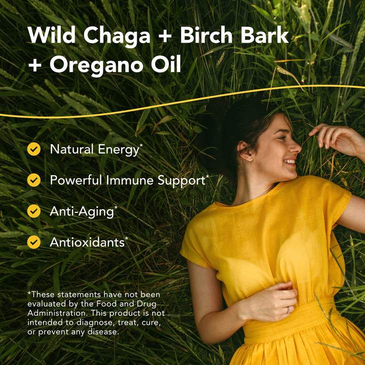 NORTH AMERICAN HERB & SPICE ChagaMax - 12 Vegi Capsules