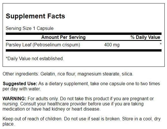 Swanson Full-Spectrum Parsley Leaf Extract