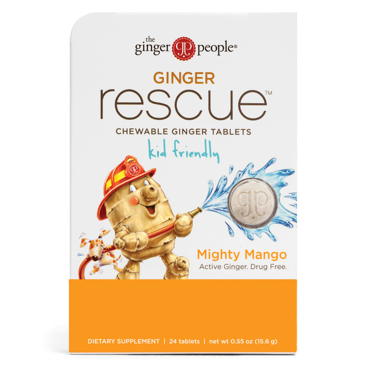 The Ginger People Ginger Rescue Chewable Tablets Drug Free Digestive Health