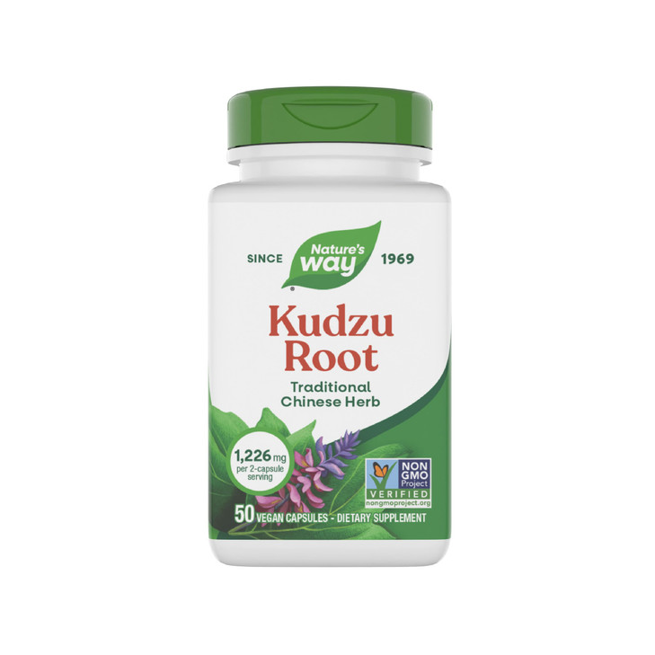 Nature's Way Kudzu Root, 1,226 mg per 2-Capsule Serving, Non-GMO Project