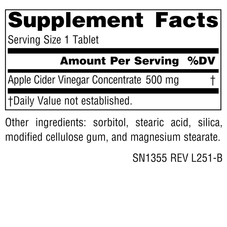 Source Naturals Apple Cider Vinegar, Dietary Supplement