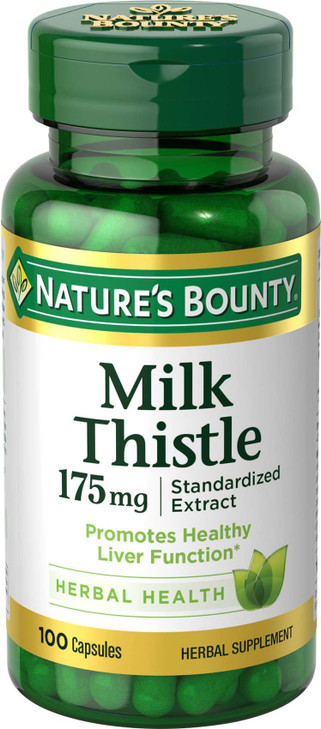 Nature's Bounty Milk Thistle, Herbal Health Supplement, Supports Liver Health