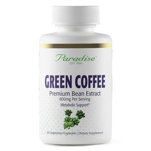 Paradise Herbs Green Coffee Bean, Active Whole Spectrum Extract, Super Potent