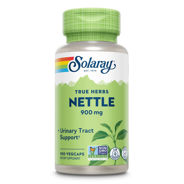 SOLARAY Nettle Leaf 900 mg, Vegan Supplement for Urinary Health and Kidney