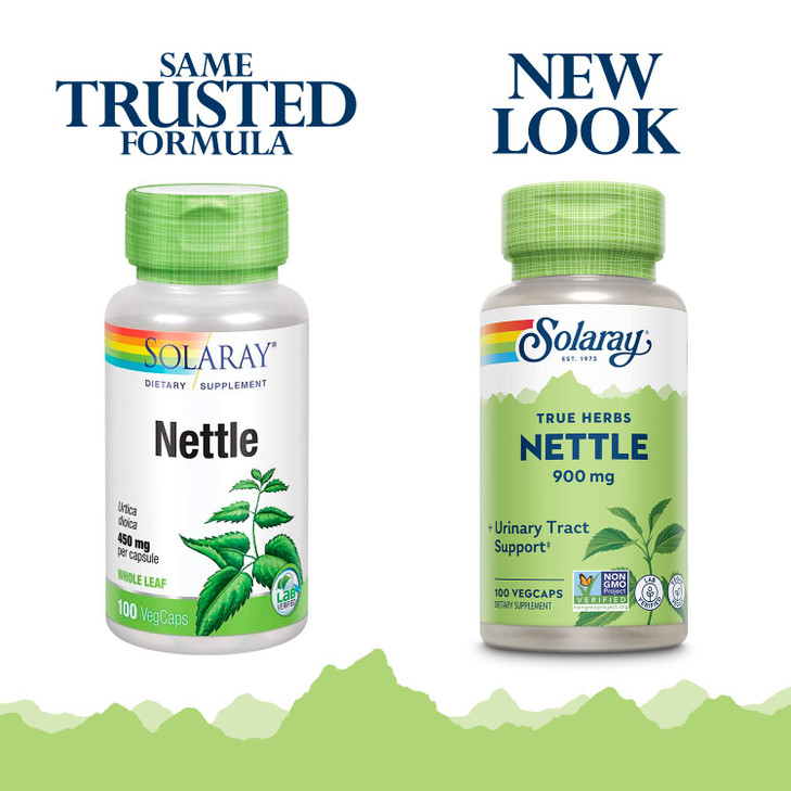 SOLARAY Nettle Leaf 900 mg, Vegan Supplement for Urinary Health and Kidney