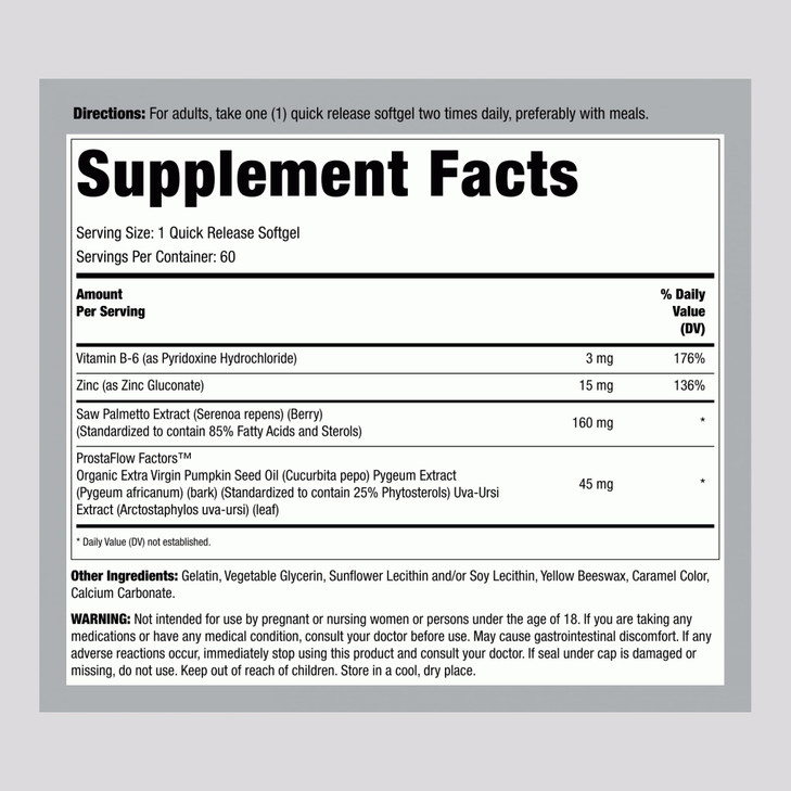 Lindberg Saw Palmetto Extract - 160 mg - 60 Softgels