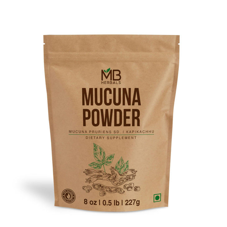 MB Herbals Mucuna Pruriens Powder - 8 oz (0.5 lb)