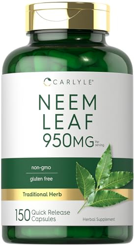 Carlyle Neem Leaf - 950mg - 150 Powder Capsules