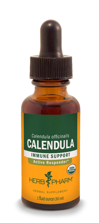 Herb Pharm Certified Organic Calendula Liquid Extract for Minor Pain Support